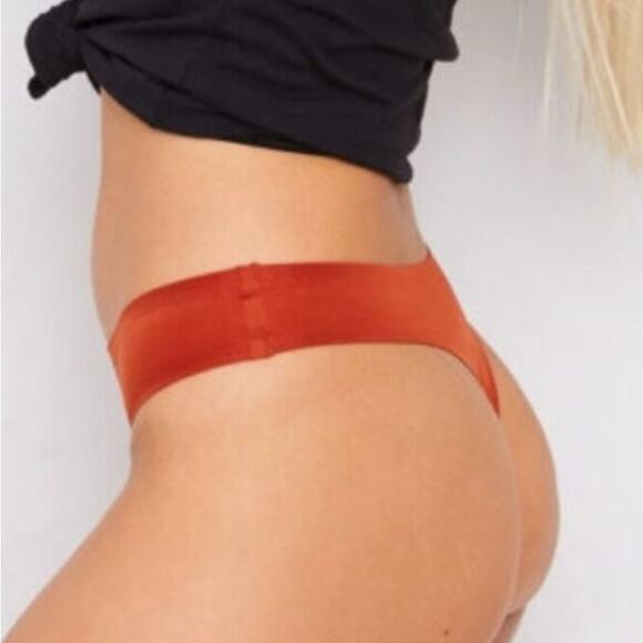 We are HAH | Free People High End Seamless Thong Panty in Bronze, XS - Picture 2 of 6